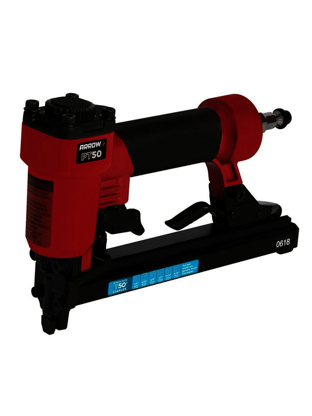 Arrow PT50 Pneumatic Staple Gun for Upholstery and Repairs Oil-Free Heavy-D…